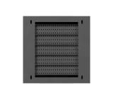 Lanberg TPR 10" Installation Enclosure with Mesh Plate 340 x 340 x 140 Black (Assembled)