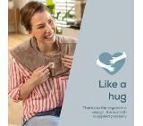 Beurer HK 165 Huggy Taupe Shoulder heat pad; Soft & cosy material; lithium-ion battery; Soothing heat for up to 4 h; Machine-washable at 30°C; 3 temp. settings