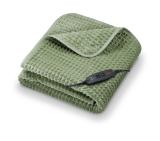 Beurer HD 72 Waffle Sage Green Heated overblanket; Soft and cuddly surface; Machine-washable at 30°C; 3 temp. settings; 1.7kg. Lightweight blanket