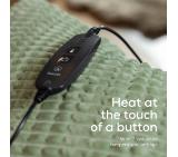Beurer HD 72 Waffle Sage Green Heated overblanket; Soft and cuddly surface; Machine-washable at 30°C; 3 temp. settings; 1.7kg. Lightweight blanket