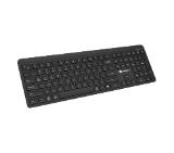 Natec Wireless Keyboard Tang US, BT+2.4GHz, Silent, Slim, Black