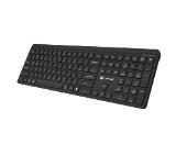 Natec Wireless Keyboard Tang US, BT+2.4GHz, Silent, Slim, Black
