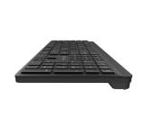 Natec Wireless Keyboard Tang US, BT+2.4GHz, Silent, Slim, Black