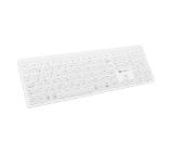 Natec Wireless Keyboard Tang US, BT+2.4GHz, Silent, Slim, White