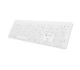 Natec Wireless Keyboard Tang US, BT+2.4GHz, Silent, Slim, White
