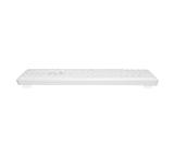 Natec Wireless Keyboard Tang US, BT+2.4GHz, Silent, Slim, White