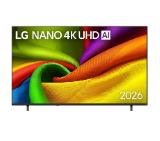 LG 50NU850B3LA, 50" 4K Ultra HD Smart TV, 3840x2160, DVB-T2/C/S2, Alpha7 AI Processor Gen9, HDR10 / HLG, webOS 26 ThinQ, VRR / ALLM / HGiG, 4K Super Upscaling,WiFi 5, Voice Controll, Bluetooth 5.3, AirPlay 2, LAN, CI, HDMI eARC, AI Sound Pro, Google Cast