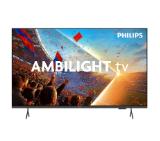 Philips 50PUS8001/12, 50" 4K UHD LED, 3840x2160p, 60Hz, DVB-T/T2/T2-HD/C/S/S2, 3 sided Ambilight, CL+2.0, Perfect Pixel UHD, HDR10, HLG, Titan OS, Dolby Atmos, 3*HDMI, 2*USB, 802.11ac, BT 5.2, Easy Link 3.0, 20W RMS, Black