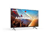 Philips 50PUS8001/12, 50" 4K UHD LED, 3840x2160p, 60Hz, DVB-T/T2/T2-HD/C/S/S2, 3 sided Ambilight, CL+2.0, Perfect Pixel UHD, HDR10, HLG, Titan OS, Dolby Atmos, 3*HDMI, 2*USB, 802.11ac, BT 5.2, Easy Link 3.0, 20W RMS, Black