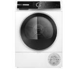Bosch WQN246D1BY, SER6, Tumble dryer with heat pump 9kg B / B cond., 59dB, Self-Cleaning Condenser, drain set, white-blackgrey door, HC, Inclined direct touch display