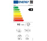 Bosch WQN246D1BY, SER6, Tumble dryer with heat pump 9kg B / B cond., 59dB, Self-Cleaning Condenser, drain set, white-blackgrey door, HC, Inclined direct touch display