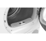 Bosch WQN246D0BY, SER6, Tumble dryer with heat pump 9kg B / B cond., 59dB, Self-Cleaning Condenser, drain set, white-blackgrey door, HC, Inclined direct touch display