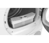 Bosch WQN246D0BY, SER6, Tumble dryer with heat pump 9kg B / B cond., 59dB, Self-Cleaning Condenser, drain set, white-blackgrey door, HC, Inclined direct touch display