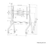 Neomounts Move Go TV trolley 55-86" - fast installation - TUV
