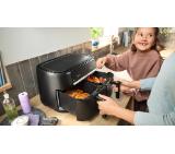 Bosch MAFD440B7, Air Fryer Double Flex Drawer, 9L (2x4.5L), 2500 W, 40-230 °C, Touch Control, Black