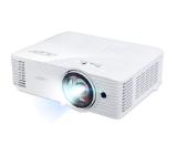 Acer Projector S1286H, DLP, Short Throw, XGA (1024x768), 3500 ANSI Lumens, 20000:1, 3D, HDMI 1.4, VGA, RCA, Audio in, Audio out, VGA out, DC Out (5V/1A, USB-A), Speaker 16W, Bluelight Shield, 3.1kg, 3Y, White
