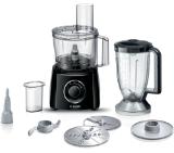 Bosch MCM3231B, Compact food processor MultiTalent 3; Black; 800 W, Switch settings: 2-stage; Bowl capacity: 2.30 l, Liquidiser with safety lid and capacity: 1 l; Mix bowl-max flour+ingredients: 0.80 kg, Mixing bowl-max. dry mixture 0.5 kg; No. of includ