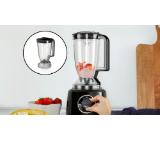 Bosch MCM3231B, Compact food processor MultiTalent 3; Black; 800 W, Switch settings: 2-stage; Bowl capacity: 2.30 l, Liquidiser with safety lid and capacity: 1 l; Mix bowl-max flour+ingredients: 0.80 kg, Mixing bowl-max. dry mixture 0.5 kg; No. of includ