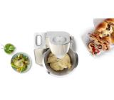 Bosch MUM58L00, SER4, Kitchen machine MUM5, 1000W, 3D PlanetaryMixing, 3.9l stainless steel bowl, 7 speed settings, Dough hook, beater & whisking att., Grey, White, Silver