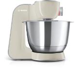 Bosch MUM58L00, SER4, Kitchen machine MUM5, 1000W, 3D PlanetaryMixing, 3.9l stainless steel bowl, 7 speed settings, Dough hook, beater & whisking att., Grey, White, Silver