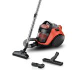 Bosch BGC05RD2H, SER2, Bagless vacuum cleaner Cleann’n, red/black, 700W, 2 nuzzles, Variable suction control, 76 db(A), 1,5 l, EPA 12 wahsable 99.9%