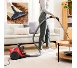 Bosch BGC05RD2H, SER2, Bagless vacuum cleaner Cleann’n, red/black, 700W, 2 nuzzles, Variable suction control, 76 db(A), 1,5 l, EPA 12 wahsable 99.9%